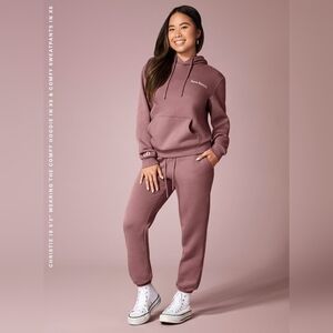 Rare Beauty Matching Hoodie & Sweatpants Set – Mauve/Dusty Rose